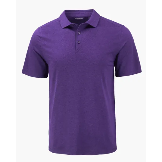 Coastline Recycled Double Peached Mens Polo — view 32