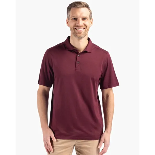Coastline Recycled Double Peached Mens Polo — view 15