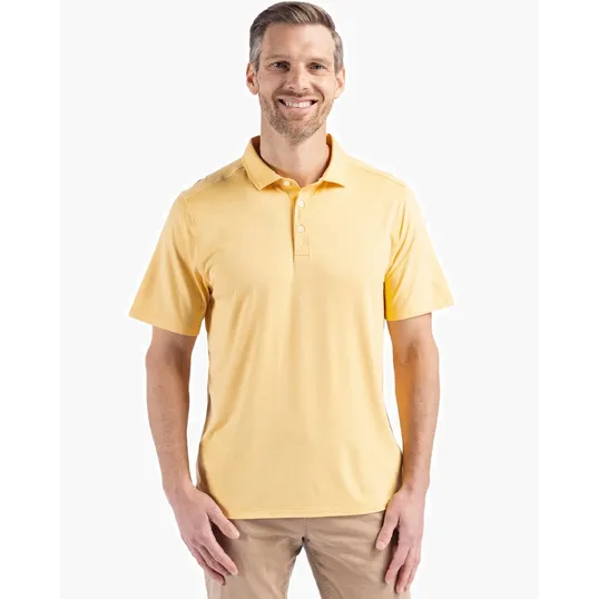 Coastline Recycled Double Peached Mens Polo — view 16