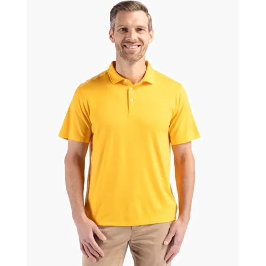 Coastline Recycled Double Peached Mens Polo — view 17