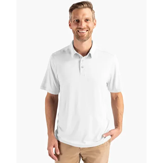 Coastline Recycled Double Peached Mens Polo — view 56
