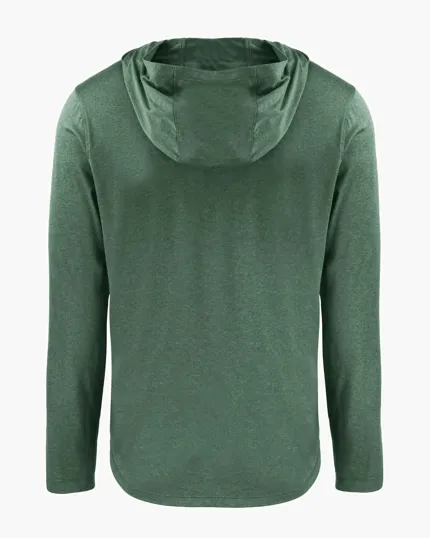 Coastline Recycled Double Peached Men's Hooded Pullover — view 29