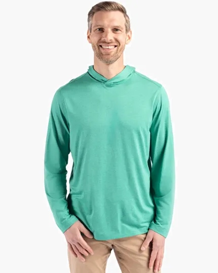 Coastline Recycled Double Peached Men's Hooded Pullover — view 4