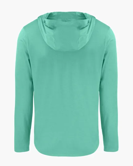 Coastline Recycled Double Peached Men's Hooded Pullover — view 30