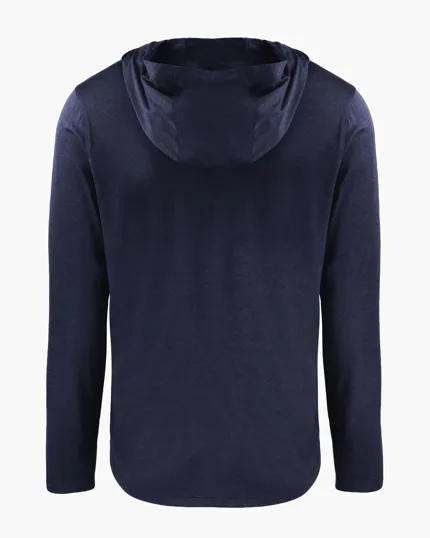 Coastline Recycled Double Peached Men's Hooded Pullover — view 31