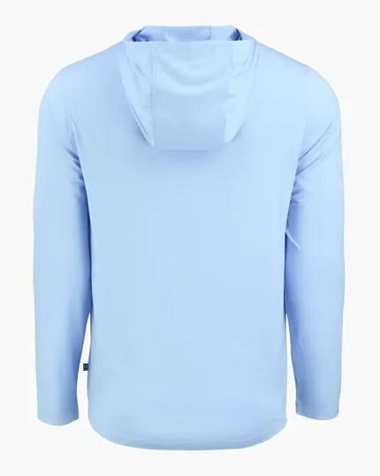 Coastline Recycled Double Peached Men's Hooded Pullover — view 33