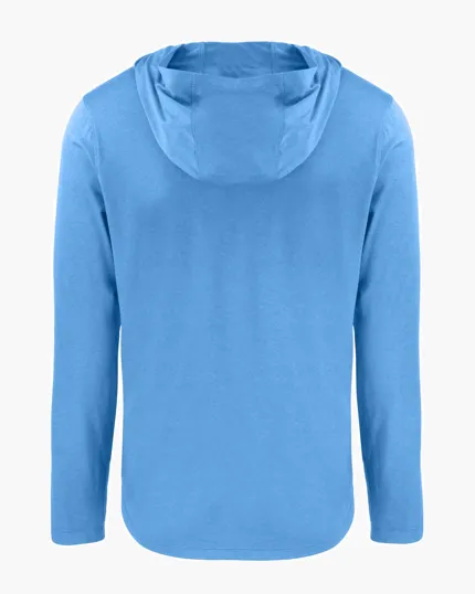 Coastline Recycled Double Peached Men's Hooded Pullover — view 34