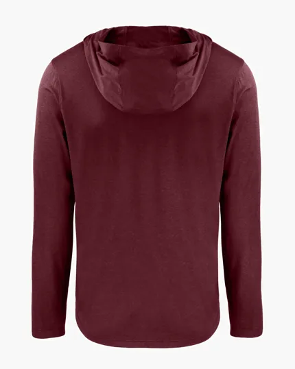 Coastline Recycled Double Peached Men's Hooded Pullover — view 36