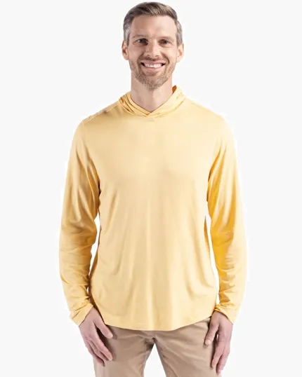 Coastline Recycled Double Peached Men's Hooded Pullover — view 12