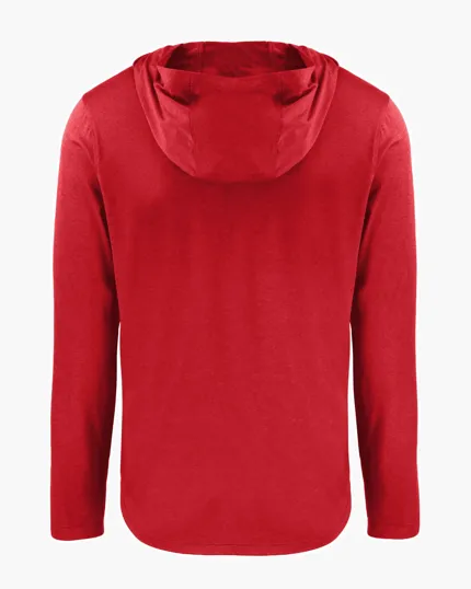 Coastline Recycled Double Peached Men's Hooded Pullover — view 39