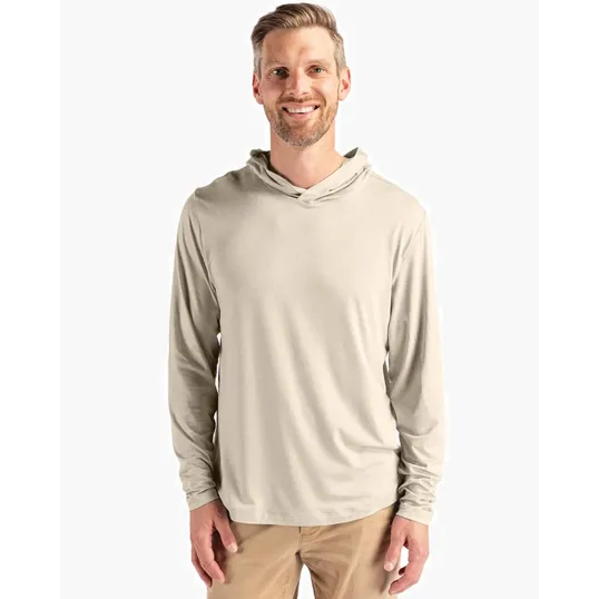 Coastline Recycled Double Peached Men's Hooded Pullover — view 41