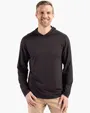 Coastline Recycled Double Peached Men's Hooded Pullover — view 2