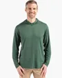 Coastline Recycled Double Peached Men's Hooded Pullover — view 3