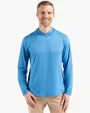 Coastline Recycled Double Peached Men's Hooded Pullover — view 8