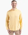 Coastline Recycled Double Peached Men's Hooded Pullover — view 12