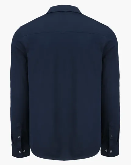 Advantage Recycled Cotton-Blend Pique Long Sleeve Button Down Shirt — view 8