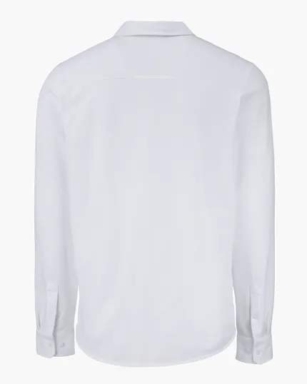 Advantage Recycled Cotton-Blend Pique Long Sleeve Button Down Shirt — view 9