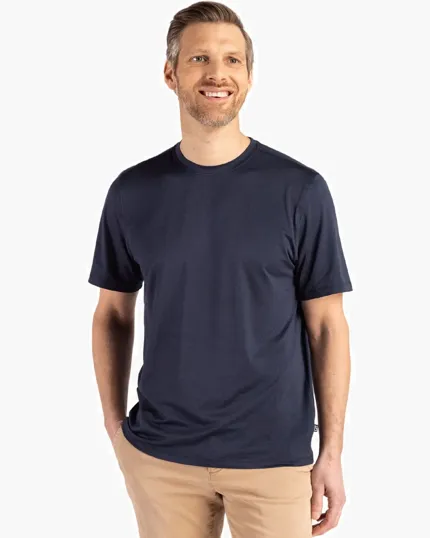 Coastline Recycled Double Peached Short Sleeve Tee — view 5