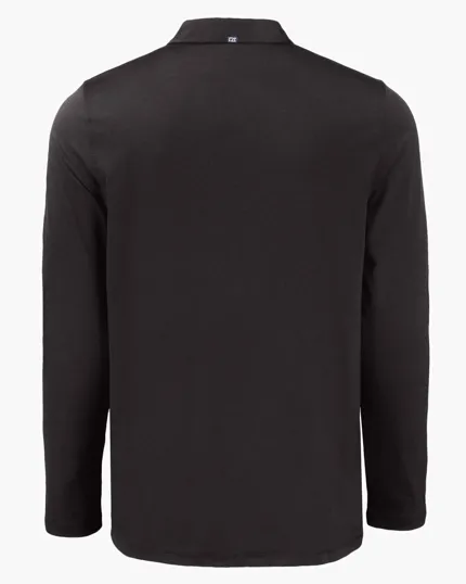 Coastline Recycled Double Peached Men's Long Sleeve Polo — view 15