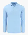 Coastline Recycled Double Peached Men's Long Sleeve Polo — view 2