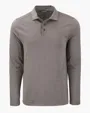 Coastline Recycled Double Peached Men's Long Sleeve Polo — view 3