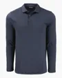 Coastline Recycled Double Peached Men's Long Sleeve Polo — view 4
