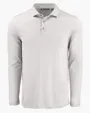 Coastline Recycled Double Peached Men's Long Sleeve Polo — view 5