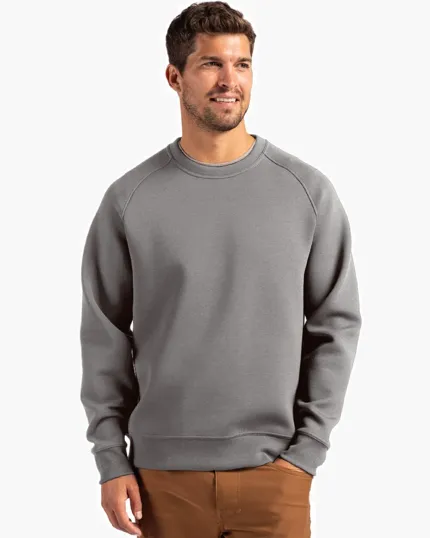 Roam Recycled Buttery-Soft Knit Men's Crew Neck Pullover — view 2