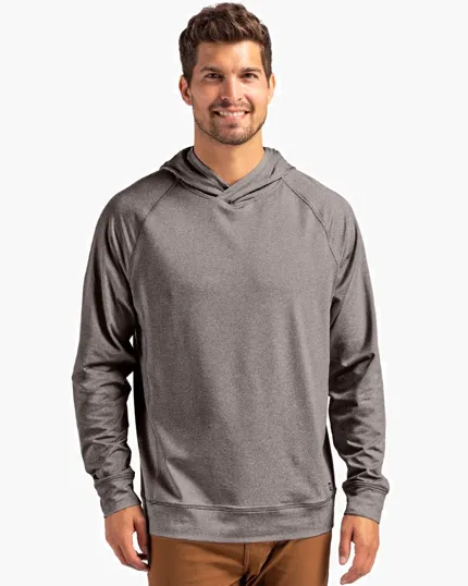 Adapt Recycled Soft Knit Stretch Men's Heathered Hooded Pullover