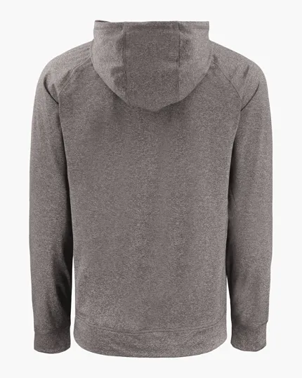 Adapt Recycled Soft Knit Stretch Men's Heathered Hooded Pullover — view 7