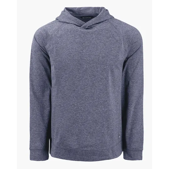 Adapt Recycled Soft Knit Stretch Men's Heathered Hooded Pullover — view 5