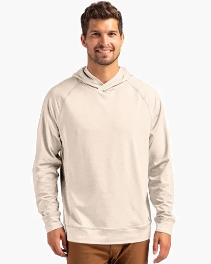 Adapt Recycled Soft Knit Stretch Men's Heathered Hooded Pullover — view 14