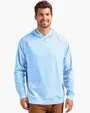 Adapt Recycled Soft Knit Stretch Men's Heathered Hooded Pullover — view 11