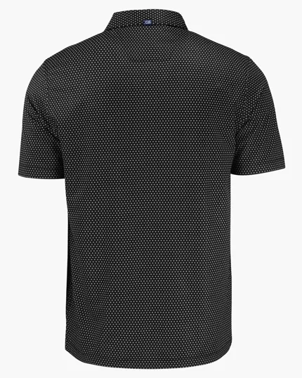 Pike Recycled Shadow Check Print Men's Polo — view 13