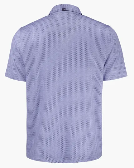 Pike Recycled Shadow Check Print Men's Polo — view 15