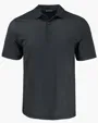 Pike Recycled Shadow Check Print Men's Polo — view 7