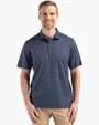 Pike Recycled Shadow Check Print Men's Polo — view 4