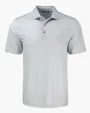 Pike Recycled Shadow Check Print Men's Polo — view 12