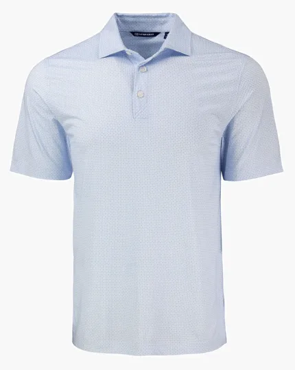 Pike Recycled Diamond Dot Print Men's Polo — view 8