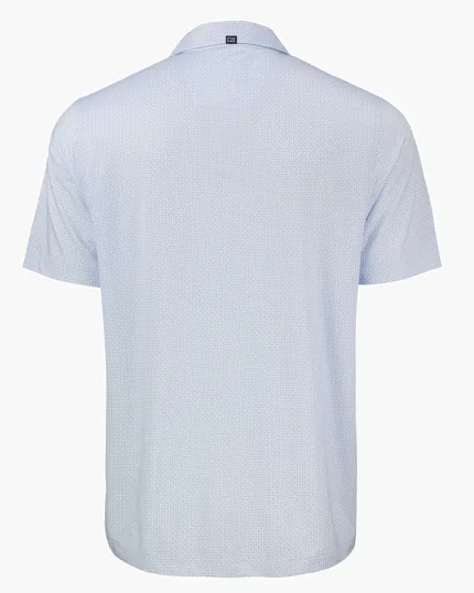Pike Recycled Diamond Dot Print Men's Polo — view 15