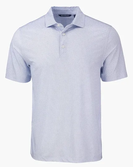 Pike Recycled Diamond Dot Print Men's Polo — view 11
