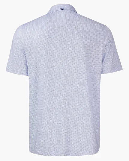 Pike Recycled Diamond Dot Print Men's Polo — view 18