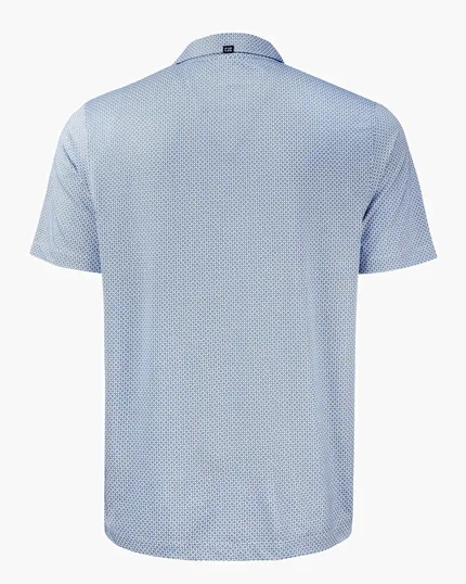 Pike Recycled Diamond Dot Print Men's Polo — view 19