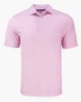 Pike Recycled Diamond Dot Print Men's Polo — view 10