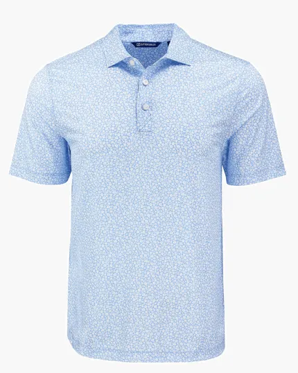 Pike Recycled Flora Print Men's Polo — view 10