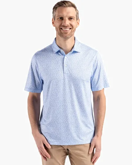 Pike Recycled Flora Print Men's Polo