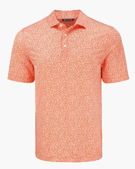 Pike Recycled Flora Print Men's Polo — view 13
