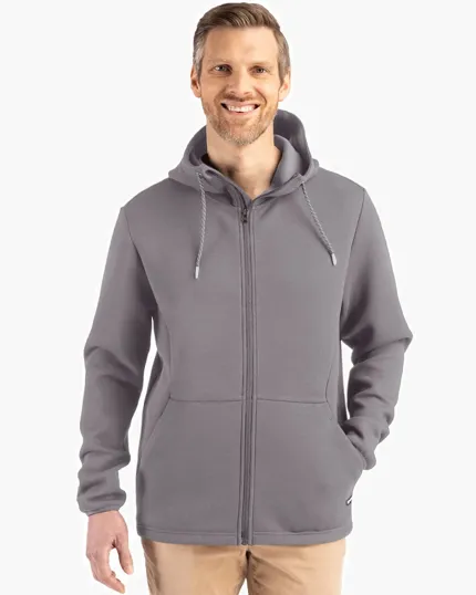Roam Recycled Buttery-Soft Knit Full Zip Hooded Jacket — view 12