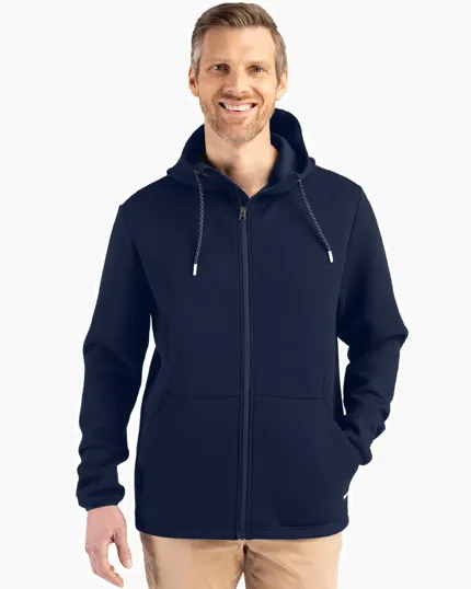 Roam Recycled Buttery-Soft Knit Full Zip Hooded Jacket — view 13
