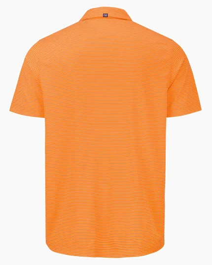 Forge Recycled Fine Line Stripe Four-Way Stretch Men's Polo — view 18